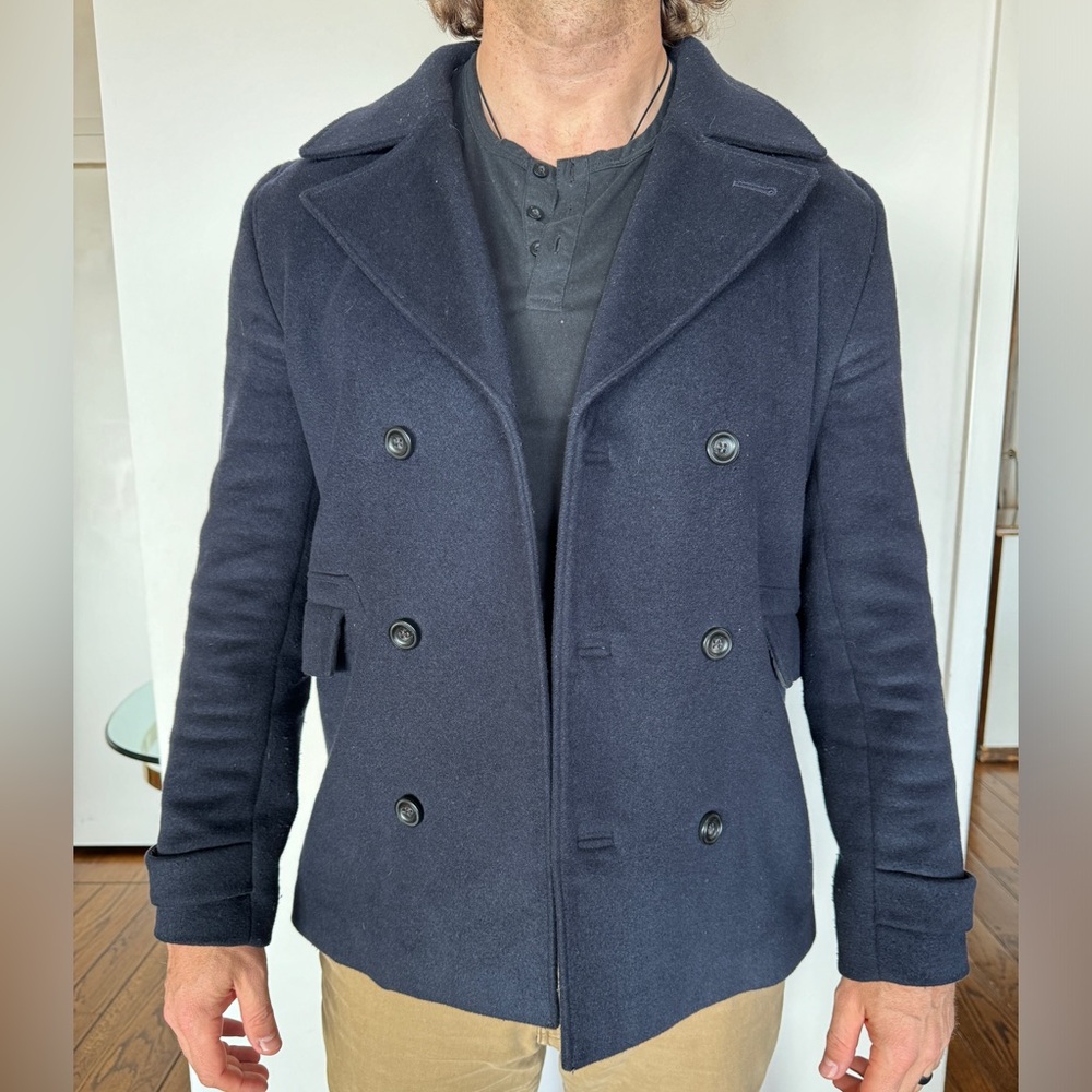 Navy Wool Peacoat